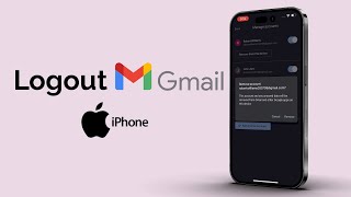 How To Logout A Gmail Account On iPhone [upl. by Eerat]