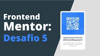 Desafio5 QR code card component  Frontend Mentor [upl. by Assilak]