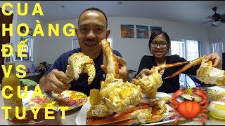 King Crab vs Snow Crab Mukbang [upl. by Gilbertine699]