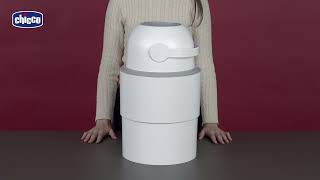 ODOUR OFF Telescopic Nappy Bin Chicco [upl. by Doralin]