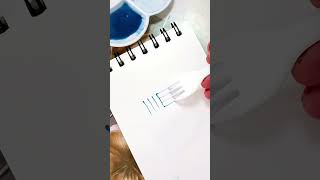 Satisfying Calligraphy with Fork calligraphy handlettering lettering moderncalligraphy writing [upl. by Esela]