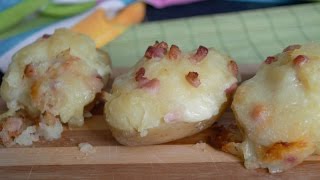 Patate ripiene di mozzarella e pancetta [upl. by Saqaw]