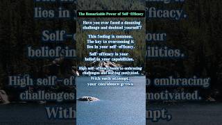 Unlock your potential with the power of selfefficacy The Remarkable Power of SelfEfficacy 🚴‍♂️💪 [upl. by Yeslek]