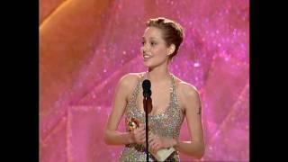 Angelina Jolie Wins Best Actress In A MiniSeries  Golden Globes 1999 [upl. by Wendye805]