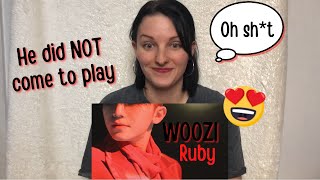 WOOZI  Ruby MV REACTION [upl. by Ramgad]