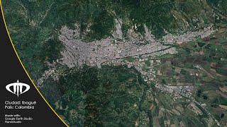 Google Earth Zoom  Ibagué Tolima  4k Free Use [upl. by Audry]