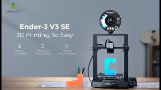 Creality ender 3 v3 SE Beginners guide for 3D printers [upl. by Ednargel]