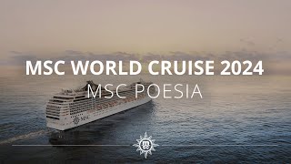 MSC World Cruise 2024 à bord du MSC Poesia [upl. by Madancy852]