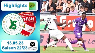 Highlights Yverdon  Sport FC vs FC Thun 13052023 [upl. by Binetta]