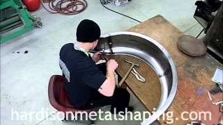 Metal Shaping Fender Bead and Wire Edge Demonstration [upl. by Ihc]