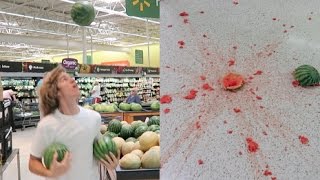 I Tried Juggling Watermelons In The Store [upl. by Hadnama]