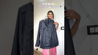 GRWM like a lady boss for a meeting office outfit ideasshorts grwm ootd Samridhi Rajput [upl. by Ahsimrac]