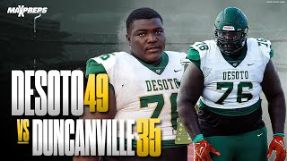 13 DESOTO PULLS OFF HUGE 4935 UPSET WIN OVER 6 DUNCANVILLE 🏈 🔥 [upl. by Grayce]