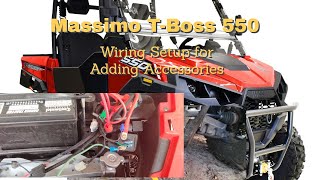 Massimo T Boss 550 Accessory Wiring Setup [upl. by Erait527]