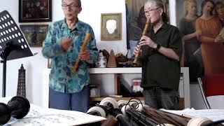 JB Loeillet de Gand Sonata No 5 for two alto recorders [upl. by Aivatnuahs]