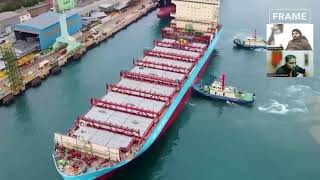 Building worlds biggest container ships engineering machine ship containership construction [upl. by Selokcin]