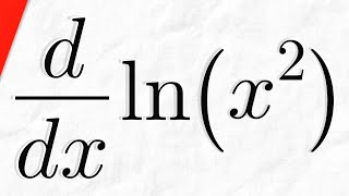 Derivative of lnx2 without Chain Rule and with  Calculus 1 Exercises [upl. by Vorster]