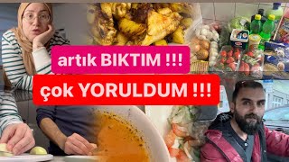 KarıKoca hirdik yine mutfağa💯Midem bulanıyor artık❌Ben bile özledim🤭mini alışveriş💯günlük vlog🌹 [upl. by Seraphim]