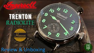 Ingersoll quotThe Trentonquot Radiolite 50m Watch  Review amp Unboxing I03201  Seiko VD78A [upl. by Annekim414]