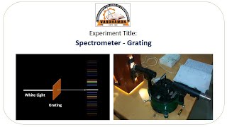 Spectrometer Grating Experiment [upl. by Eittam215]