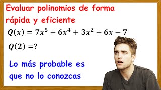 Algoritmo de Horner para reescribir polinomios 🖩🧮💻 [upl. by Thomas]