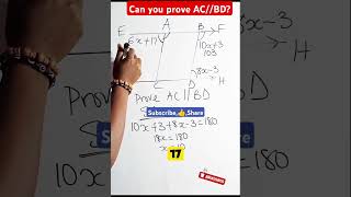 Corresponding Anglestransversalsandparallellinesproofparallellinesmathstricks math maths [upl. by Nalro]