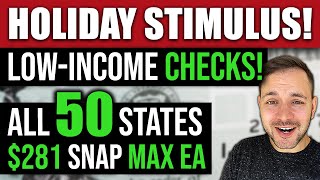 HOLIDAY STIMULUS CHECKS ALL 50 STATES 281 SNAP EMERGENCY ALLOTMENTS DECEMBER 2022 391 PEBT [upl. by Terbecki848]