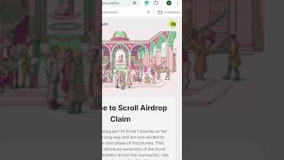 scroll airdrop claim  How to Claim scroll airdrop [upl. by Yarg]