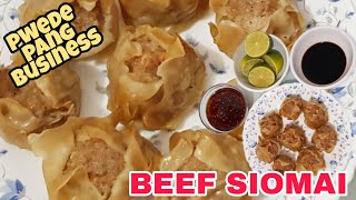 BEEF SIOMAI  Homemade BEEF SIOMAI pwede pang NEGOSYO  Kanamit Gid [upl. by Scurlock]