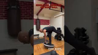 Single Leg Deadlift on Bosu Ball shortsfitness [upl. by Brucie]