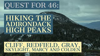 3Day Adirondack High Peaks Winter Hike  Cliff Redfield Gray Skylight Marcy and Colden [upl. by Rainah]