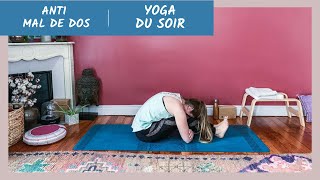 Yoga thérapie étirements anti mal de dos avec sangle tous niveaux [upl. by Nedda362]