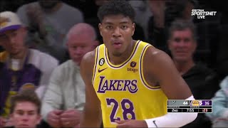 Rui Hachimura makes Lakers debut amid Anthony Davis return  NBA on ESPN [upl. by Rudyard]