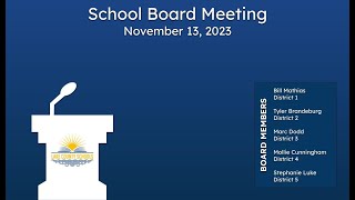 Lake County School Board Meeting November 13 2023 [upl. by Nerrual289]