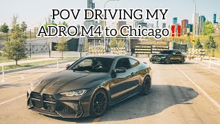 POV Driving my Adro M4 to Chicago [upl. by Illil]