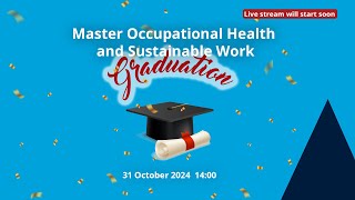 Diploma uitreiking Master Occupational Health and Sustainable Work [upl. by Coffeng]