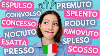 TEST sul PARTICIPIO PASSATO italiano Conosci la Coniugazione dei Verbi italiani Mettiti alla prova [upl. by Eeluj948]