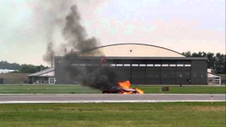 Pilot Bryan Jensen crashes his plane on a dangerous stunt at Kansas City air show [upl. by Rockwell]