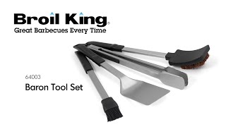 Baron Tool Set  Broil King  Do More With Your Grill [upl. by Lemmor]