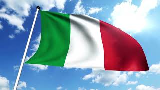 Italy Flag Waving  Italian Flag Waving  Italy Flag Screen [upl. by Lebatsirc781]