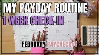 PAYDAY ROUTINE  BIWEEKLY PAYCHECK 1WEEK CHECKIN [upl. by Yssenhguahs]