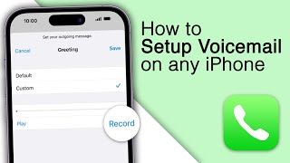 How to Setup Voicemail on any iPhone 2024 [upl. by Asilahs]