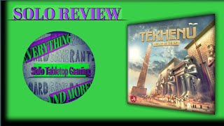 Tekhenu Obelisk of the Sun Solo Review [upl. by Elpmid686]