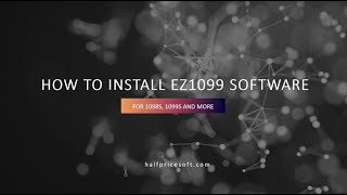 How to install ez1099 software [upl. by Adrianna]