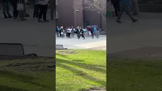 Students hold a protest in support of Palestine today at Mankato State University youtubeshorts [upl. by Ahsaz]