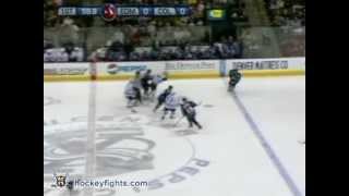 Matt Greene vs Bob Boughner Feb 7 2006 [upl. by Kenay]