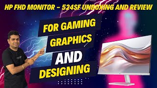 HP Series 5 238 inch FHD Monitor  524sf Unboxing and Review professional monitor Gaming monitor [upl. by Annitsirhc]