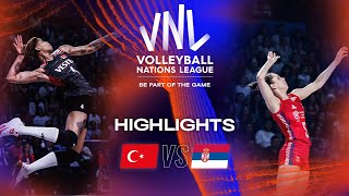 🇹🇷 TUR vs 🇷🇸 SRB  Highlights Week 1  Womens VNL 2023 [upl. by Tijnar]