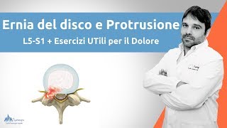 Ernia del disco e Protrusione l5 s1  Alcuni Esercizi Utili [upl. by Enyawad407]