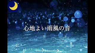 心がリラックスできる心地よい雨風の音 [upl. by Haelhsa]